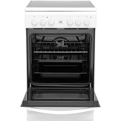 INDESIT | Cooker | IS5V8GMW/E | Hob type Vitroceramic | Oven type Electric | White | Width 50 cm | Grilling | Depth 60 cm | 57 L - 2